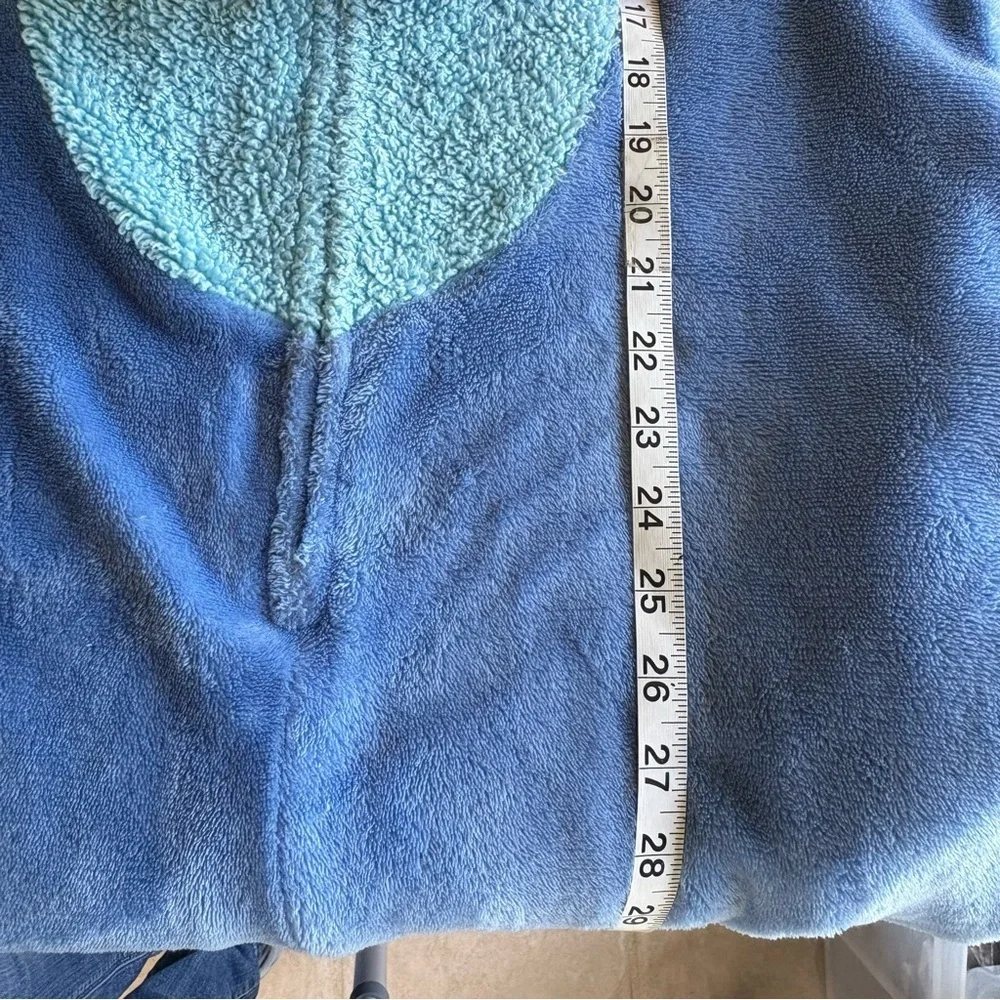 Disney Lilo & Stitch Fleece Onesie Pajamas Hooded Blue unisex 12–14